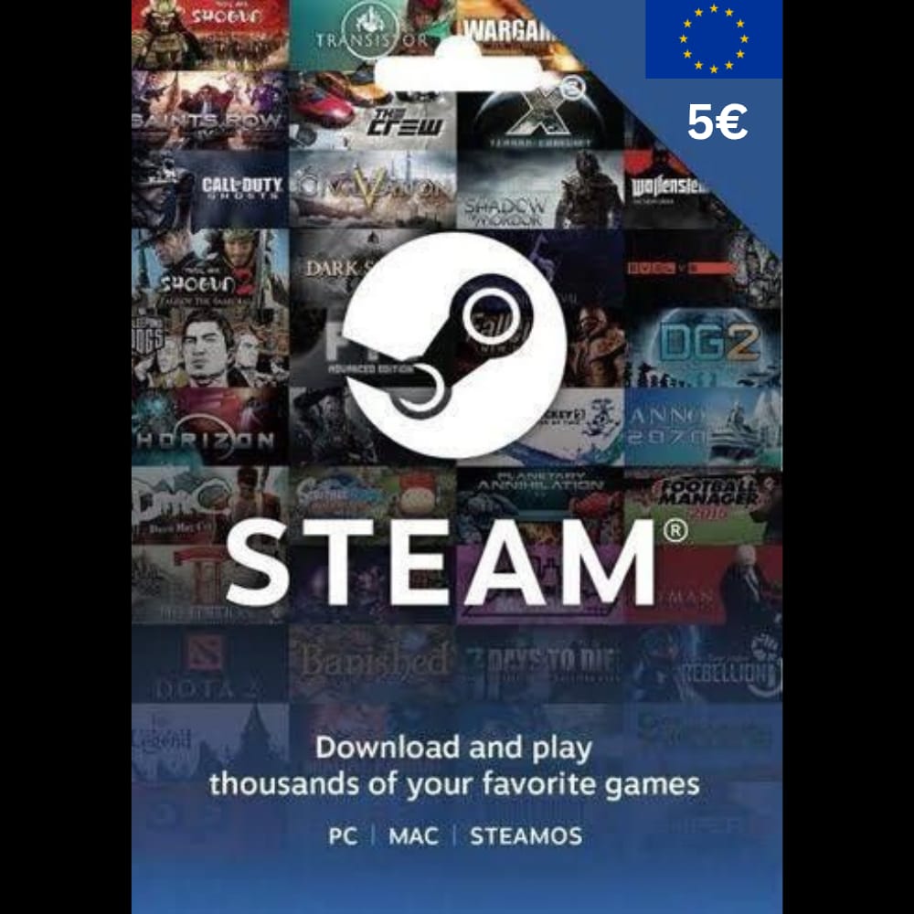 steam wallet 5€ (europe) steam wallet 5€ (europe)
